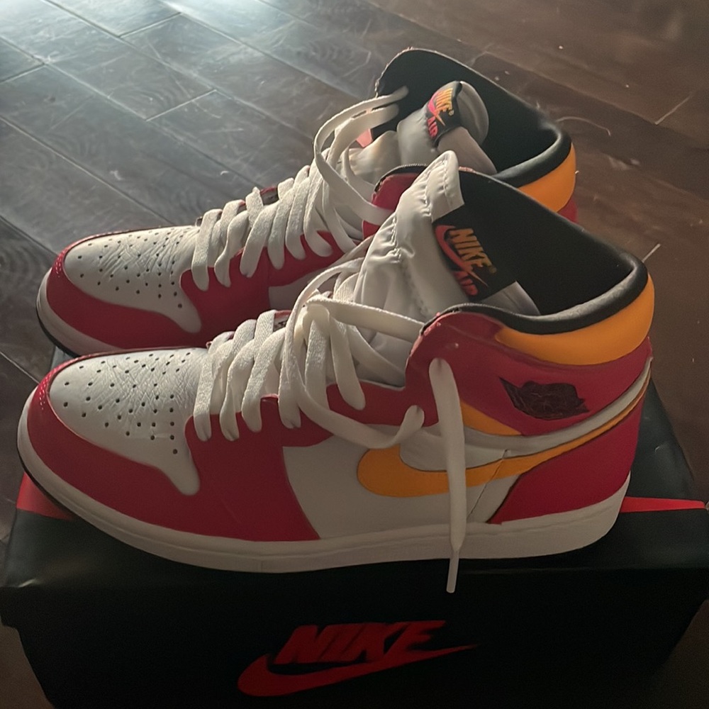 AUTHENTIC Air Jordan 1 retro high OG LT Fusion - Picture 6 of 8